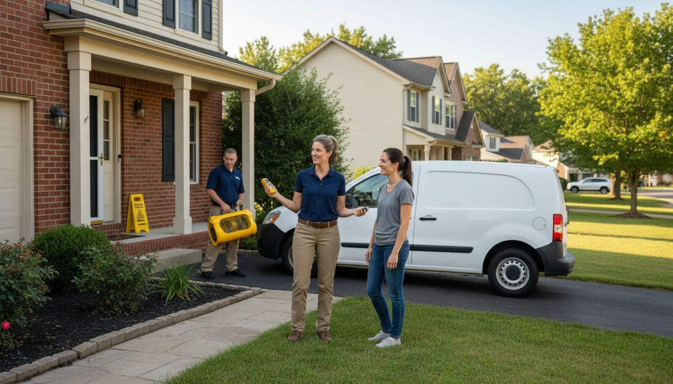 Residential water damage restoration in Scalf, KY